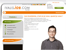 Tablet Screenshot of ivalisjob.be